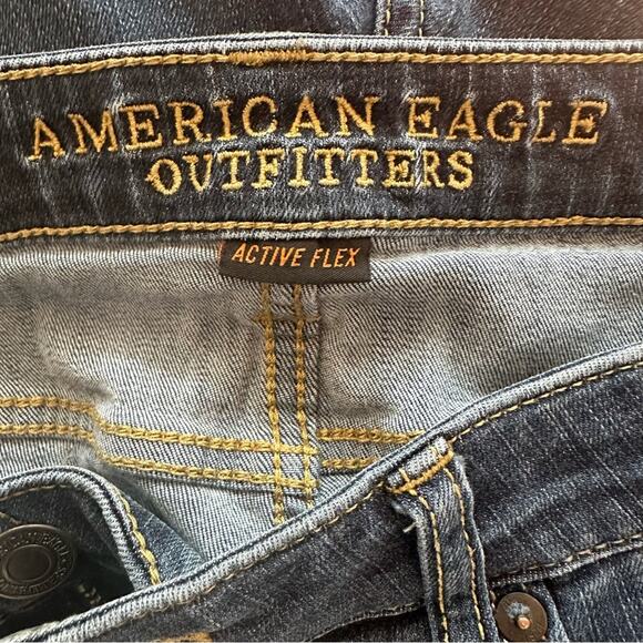 American Eagle Mens Original Boot Jeans Active Flex Blue Denim 33 x 34 - Picture 6 of 13